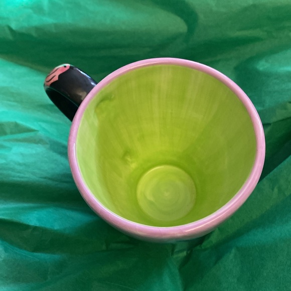 Cat Mug Vintage calico cow cat coffee mug watercolor Groovy Cat - Picture 4 of 7